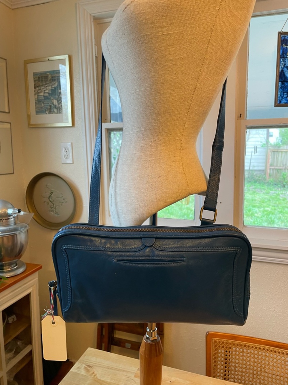 latico Blue Leather Crossbody Bag - Picture 10 of 10
